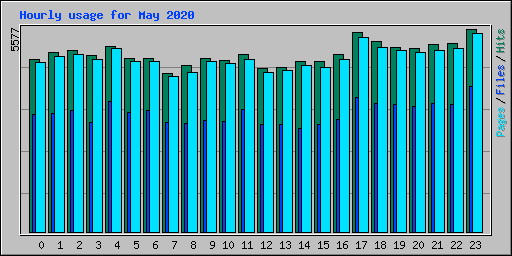 Hourly usage for May 2020