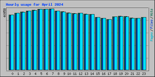 Hourly usage for April 2024
