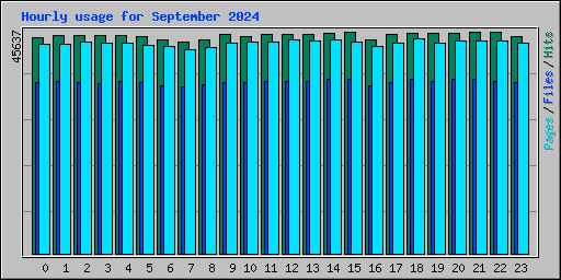 Hourly usage for September 2024