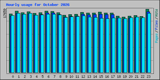 Hourly usage for October 2026